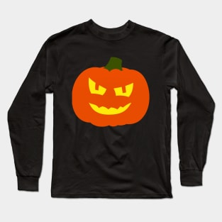 Halloween Funny Rough Scary Pumpkin Face Long Sleeve T-Shirt